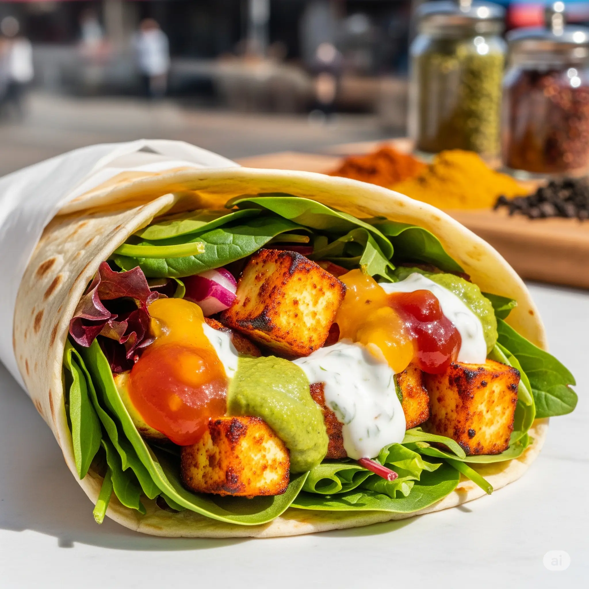 Tandoori Paneer Wrap